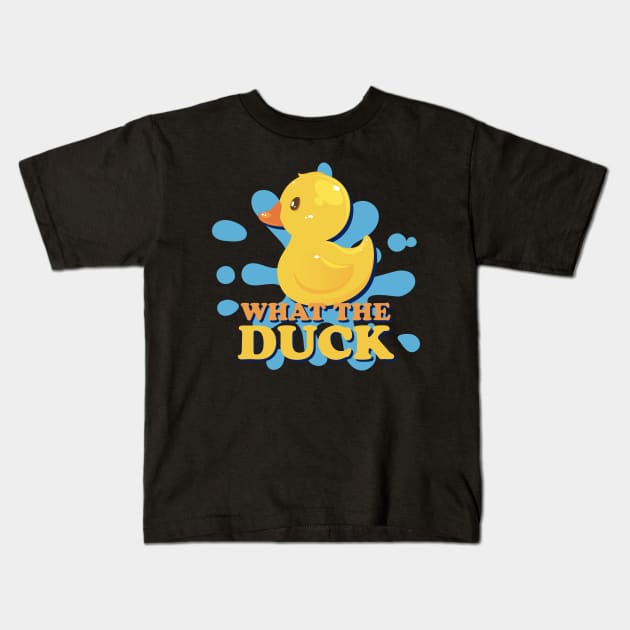 Quack - What the Duck - dark Kids T-Shirt by ShirzAndMore